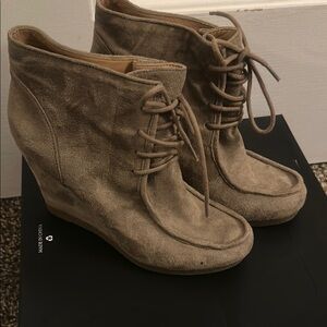Women's Suede Wedge Ankle Boots